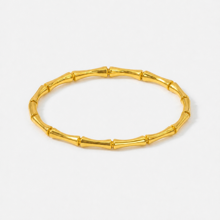 Bamboo Stackable Bangle Bracelet