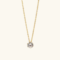 Gold-Plated Cubic Zirconia Pendant Necklace for Women