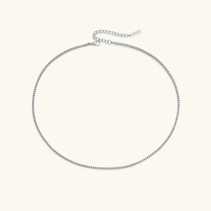 Gold-Tone Slim Box Chain Necklace