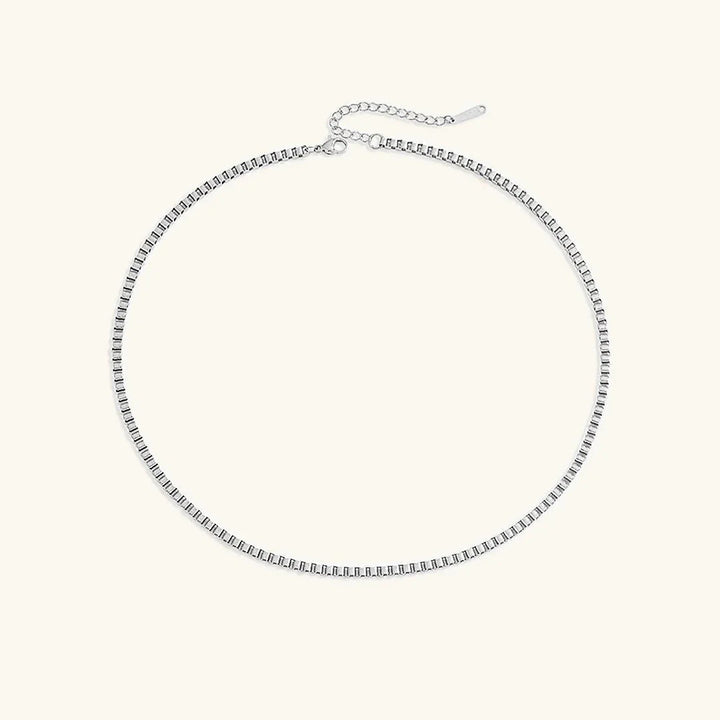 Gold-Tone Slim Box Chain Necklace