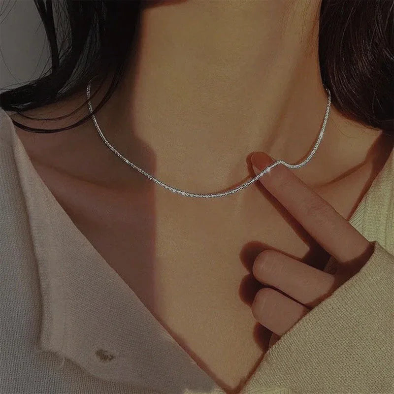 Gold-Plated Minimalist Chain Necklace for Women
