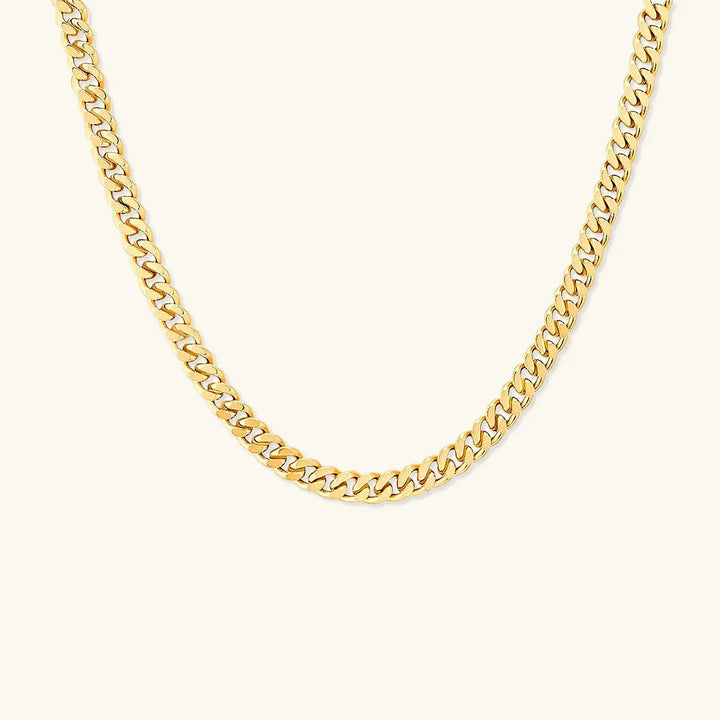 Gold-Tone Curb Link Chain Necklace