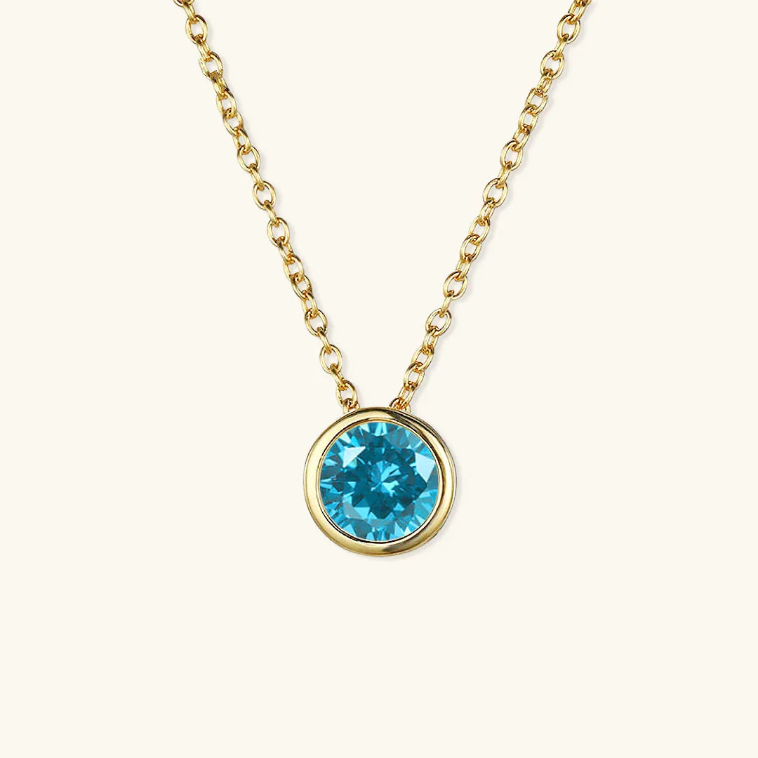 Gold-Plated Crystal Pendant Necklace for Women