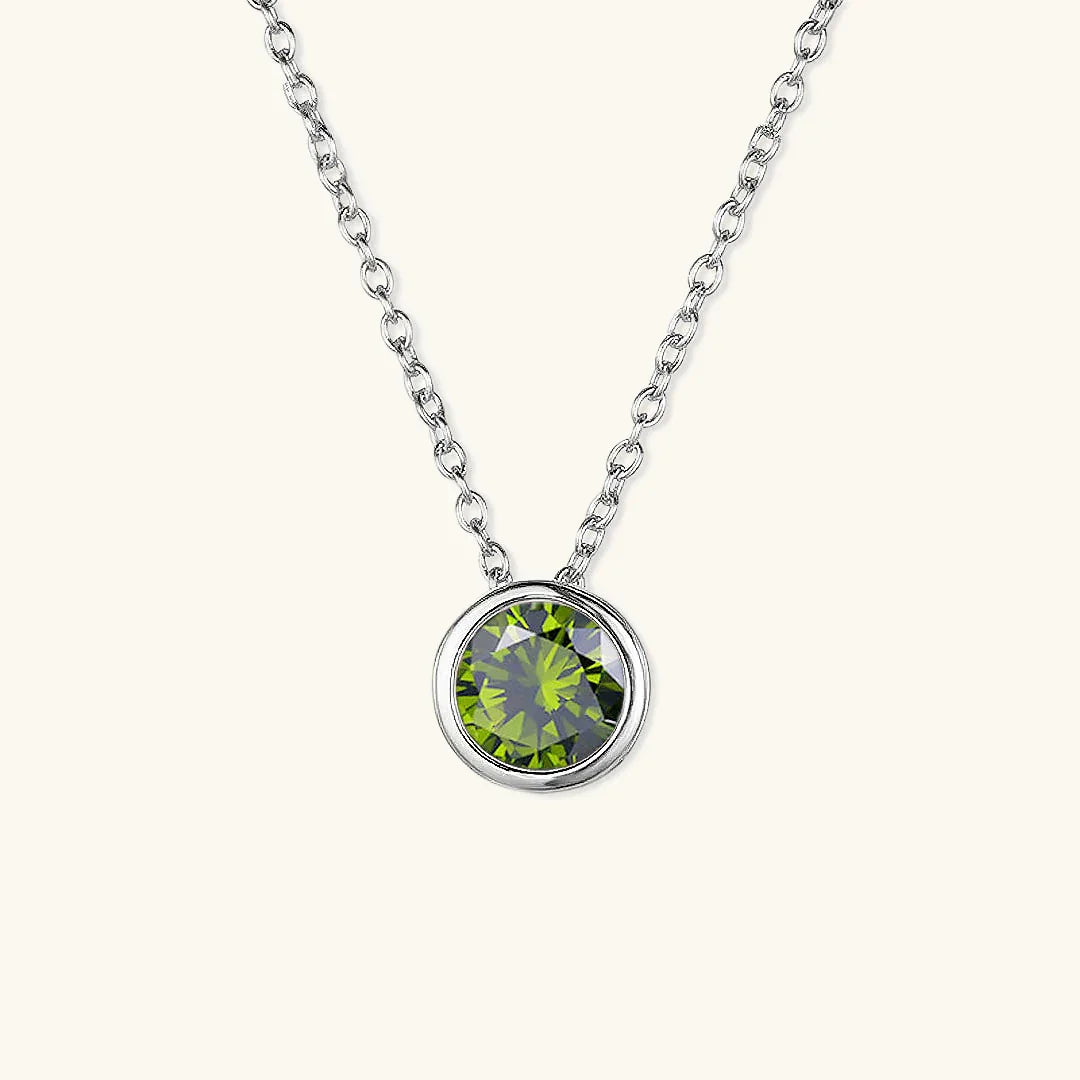 Gold-Plated Crystal Pendant Necklace Jewelry Set