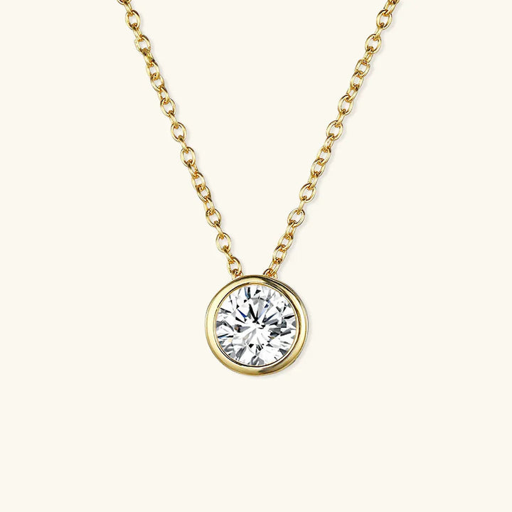 Gold-Plated Crystal Pendant Necklace for Women