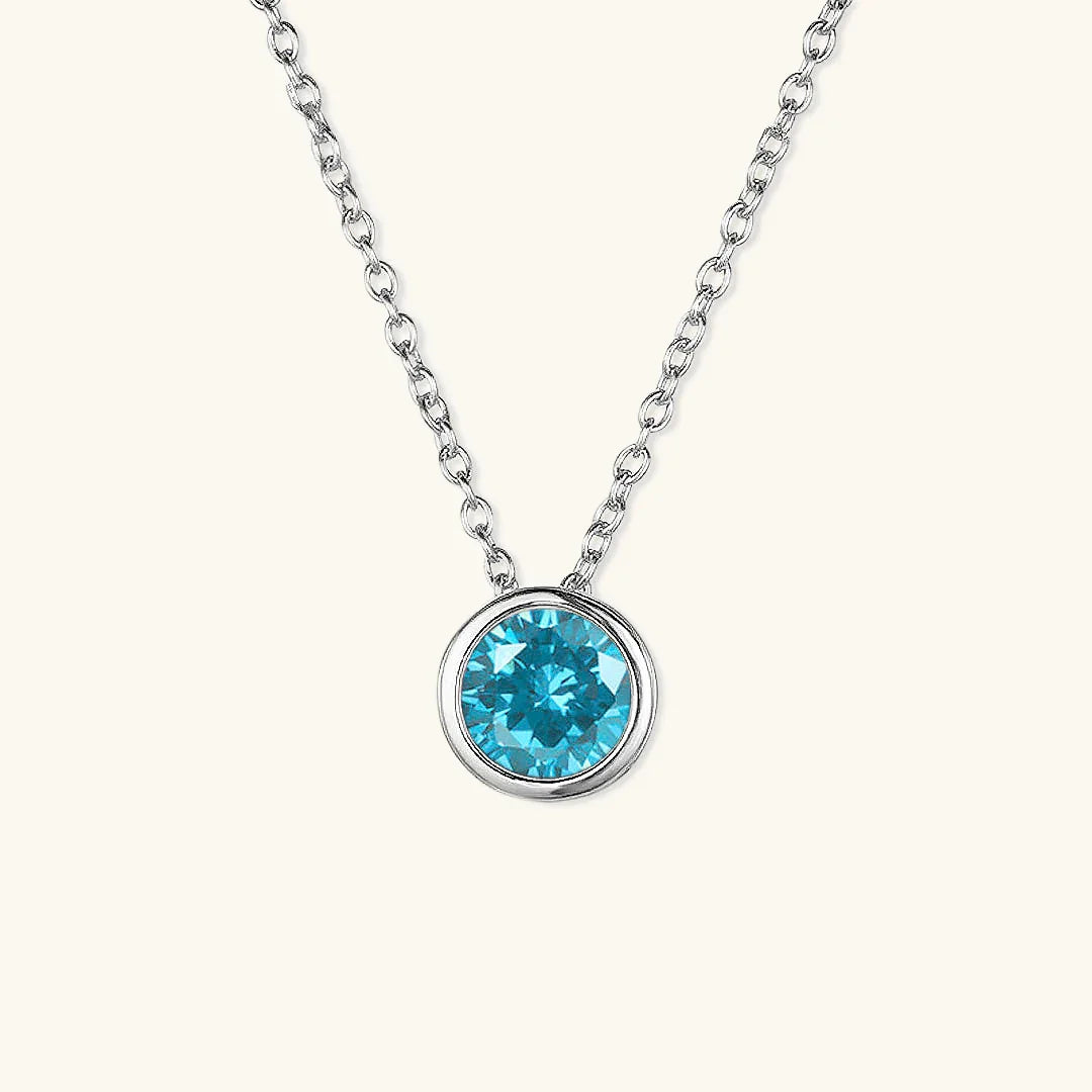 Gold-Plated Crystal Pendant Necklace Jewelry Set