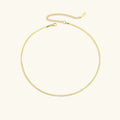 Gold-Plated Herringbone Chain Necklace for Women
