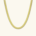 Gold-Tone Herringbone Necklace Jewelry Set