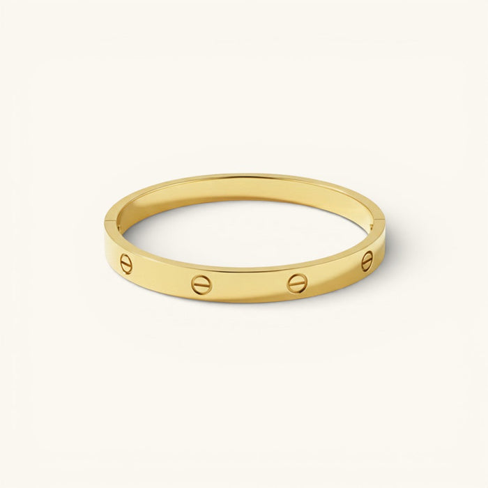 Screw Detail Link Bracelet in Gold or Silver Finish