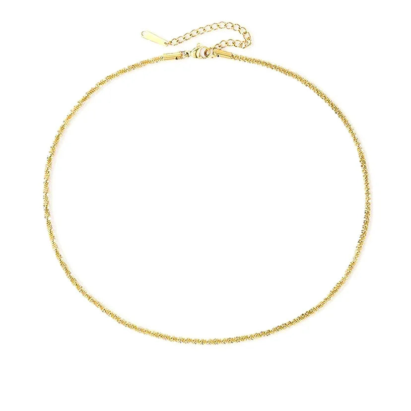 Gold-Plated Minimalist Chain Necklace for Women