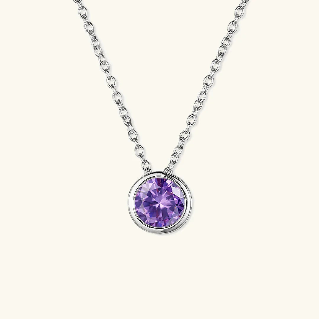 Gold-Plated Crystal Pendant Necklace Jewelry Set