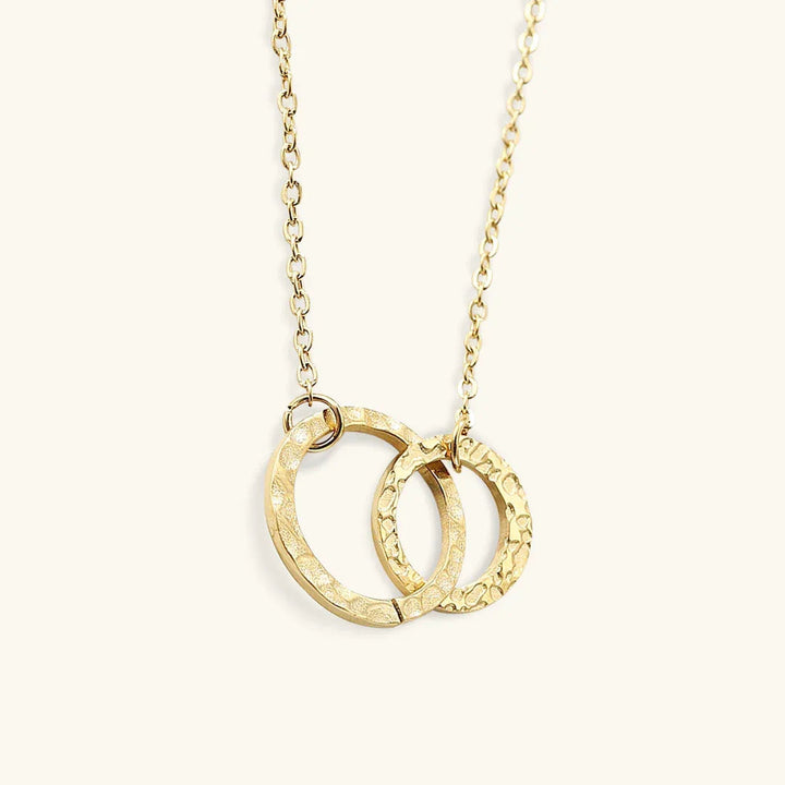 Gold-Plated Hoop Pendant Necklace for Women