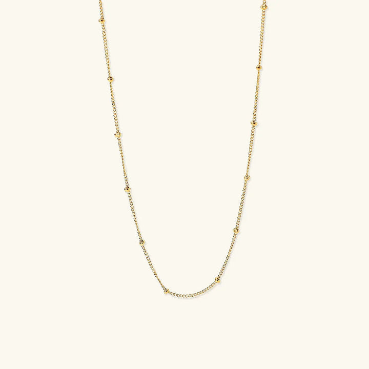 Gold-Tone Station Chain Necklace for Women