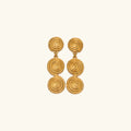 Gold-Plated Infinity Spiral Earrings for Women with Stainless Steel