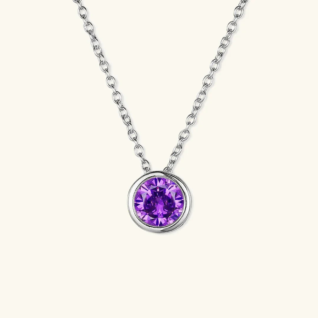 Gold-Plated Crystal Pendant Necklace Jewelry Set