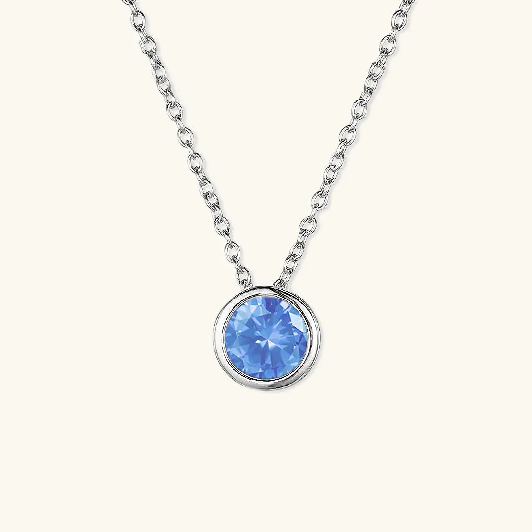 Gold-Plated Crystal Pendant Necklace Jewelry Set