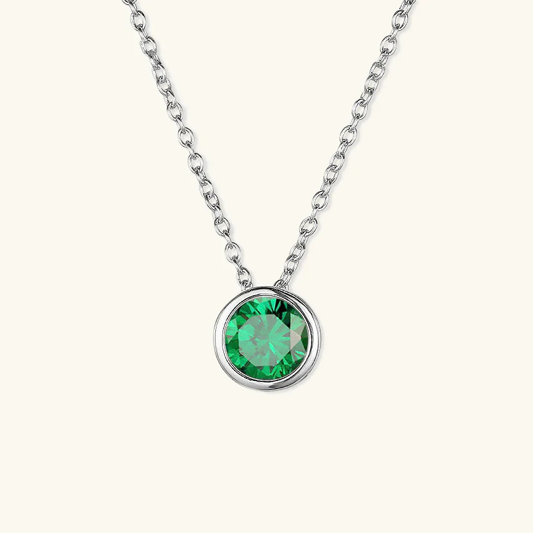 Gold-Plated Crystal Pendant Necklace Jewelry Set