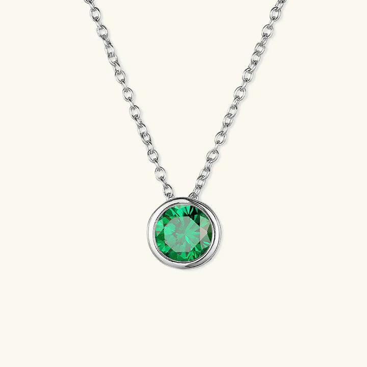 Gold-Plated Crystal Pendant Necklace Jewelry Set