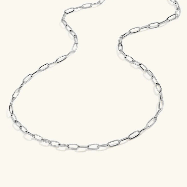 Gold-Tone Long Link Chain Necklace