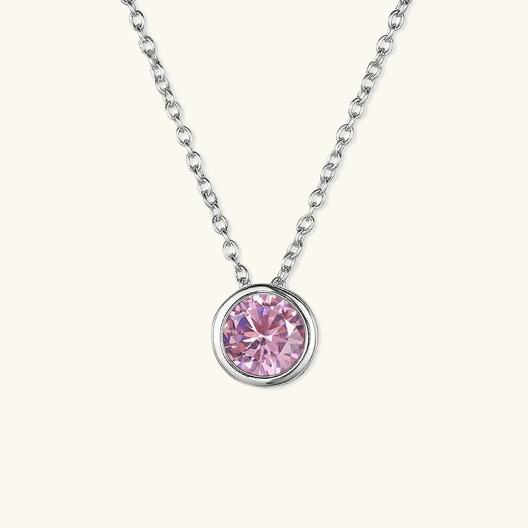Gold-Plated Crystal Pendant Necklace Jewelry Set