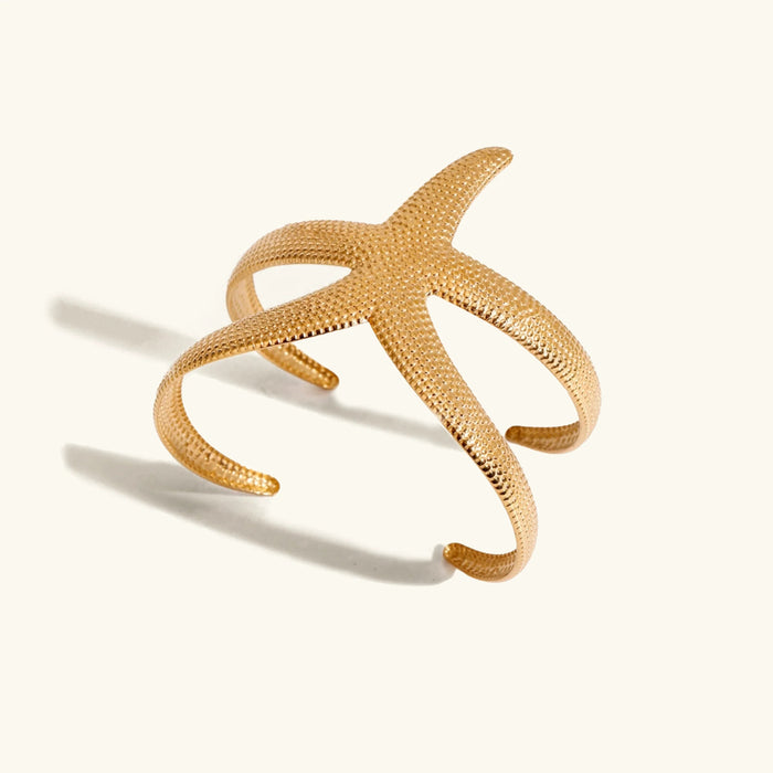 Starfish Cuff Bracelet Open Design Adjustable Fit