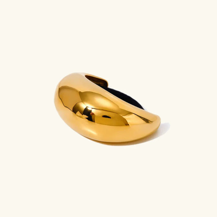 Women's Gold Metal Ponytail Cuff Hair Accessory