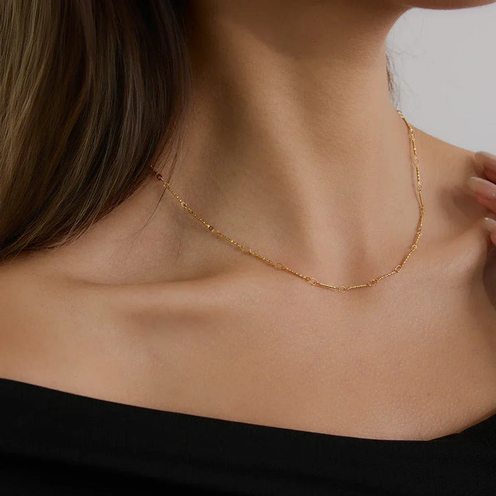 Gold-Tone Linked Chain Necklace for Women
