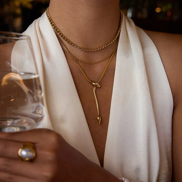 Gold-Plated Chain Necklace with Delicate Links