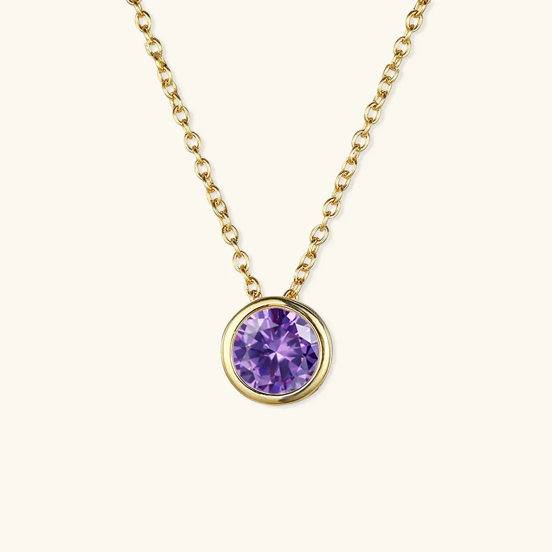 Gold-Plated Crystal Pendant Necklace for Women