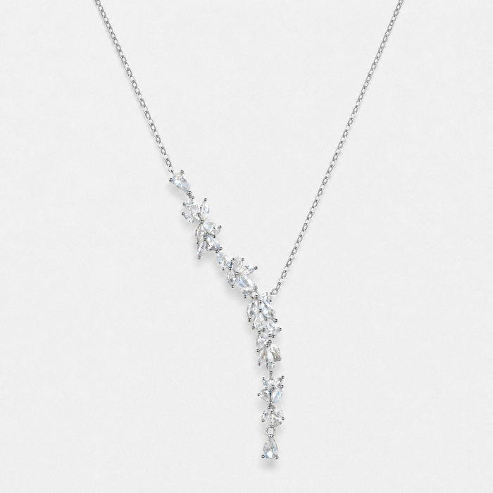 Wisteria Flower Drop Y Necklace